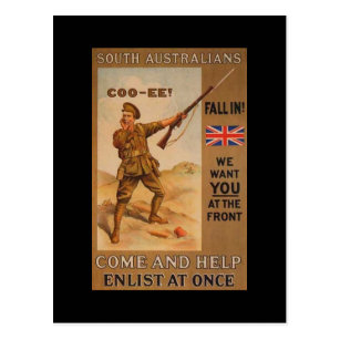 Ww1 Propaganda Postcards | Zazzle AU