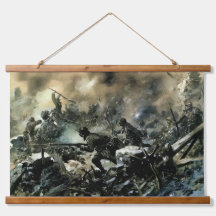 WW1 French Battle of Verdun battle scene