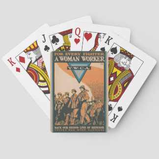 WW1 vintage poster Playing Cards