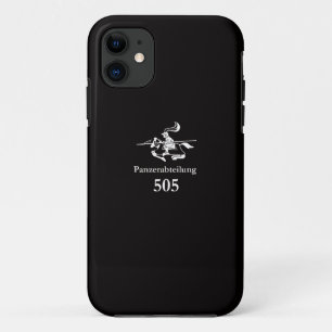 WW2 505th Heavy Tank Battalion (Black) iPhone 11 Case