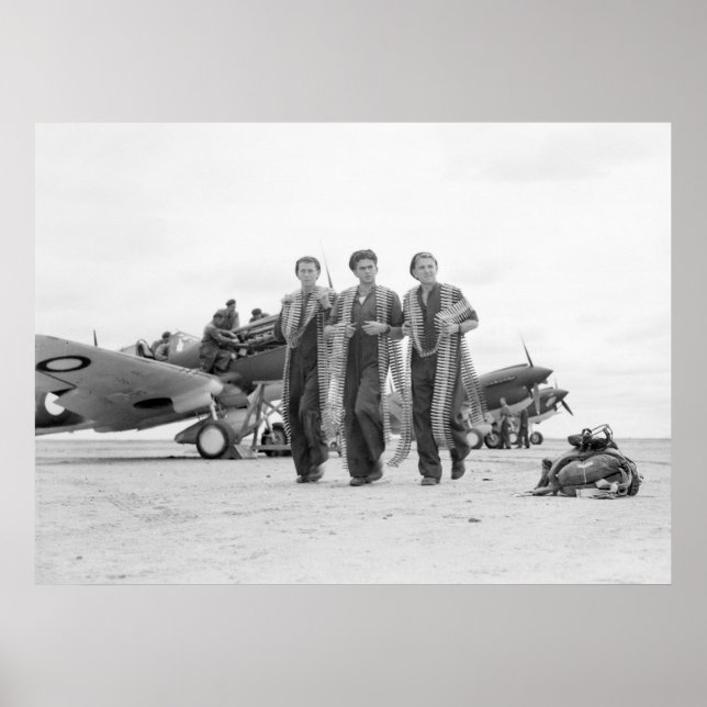 WW2 Aeroplane Ammunition, 1940s Poster (Front)