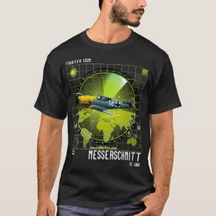 WW2 Aeroplane Me109 World War Two Fighter Pilot Gi T-Shirt