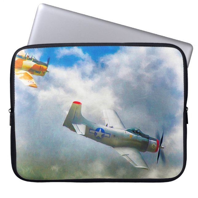 WW2 Aeroplanes AIR FORCE RAIDERS Laptop Sleeve (Front)