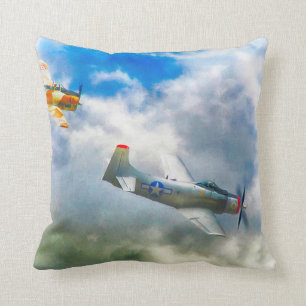 WW2 Aircraft AIR FORCE RAIDERS Cushion
