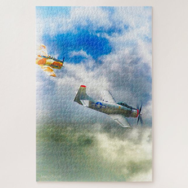 WW2 Aircraft AIR FORCE RAIDERS Jigsaw Puzzle (Vertical)