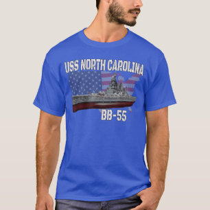 WW2 American Battleship USS North Carolina BB55 Wa T-Shirt