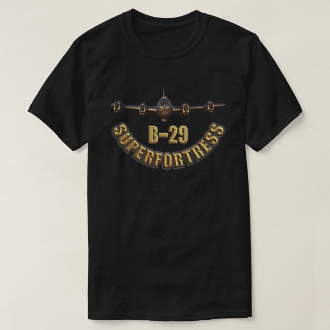 Ww2 American Warplane B-29 Superfortress Plane Spo T-Shirt (Design Front)