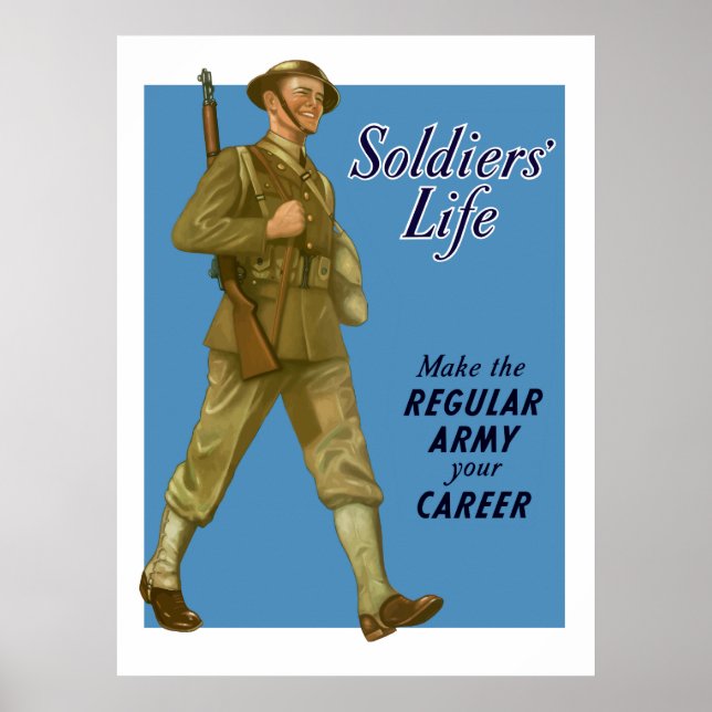 WW2 Army Recruiting Poster (Front)