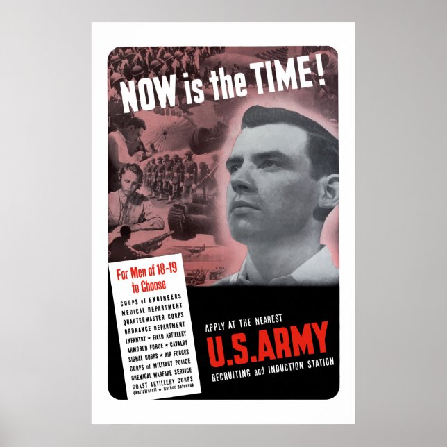 WW2 Army Recruiting Poster (Front)
