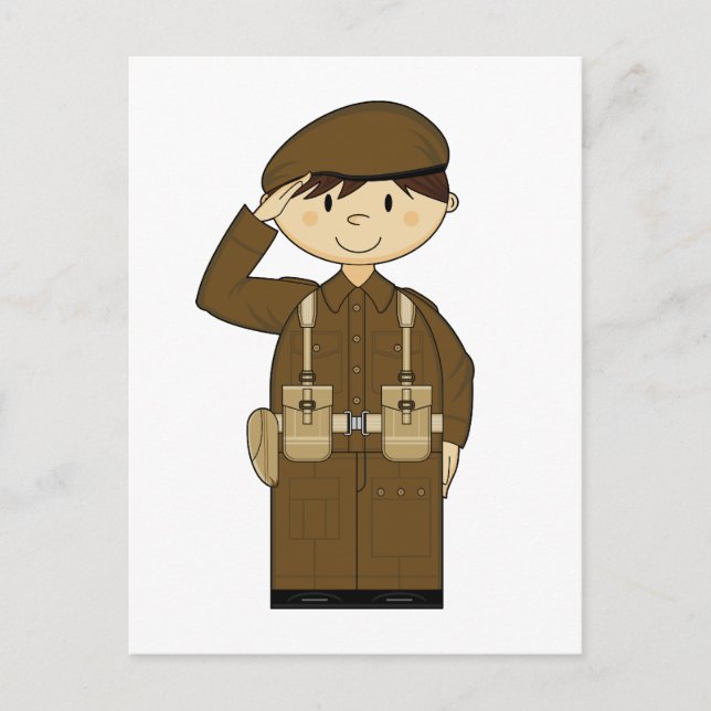 WW2 British Army Private Postcard (Front)
