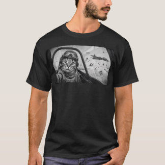 Ww2 Cat In T-Shirt