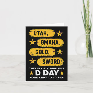 Ww2 D Day Beaches World War 2 Army Hero Normandy L Card