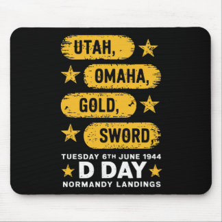 Ww2 D Day Beaches World War 2 Army Hero Normandy L Mouse Pad