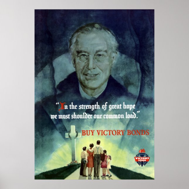 WW2 FDR Quote Poster (Front)