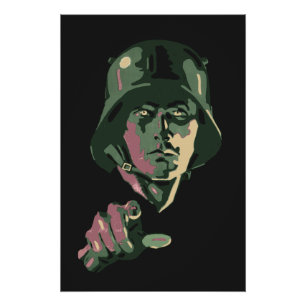 WW2 German Soldier Poster