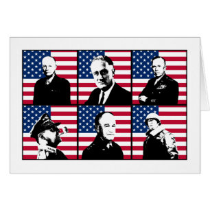 WW2 Heroes and the American Flag