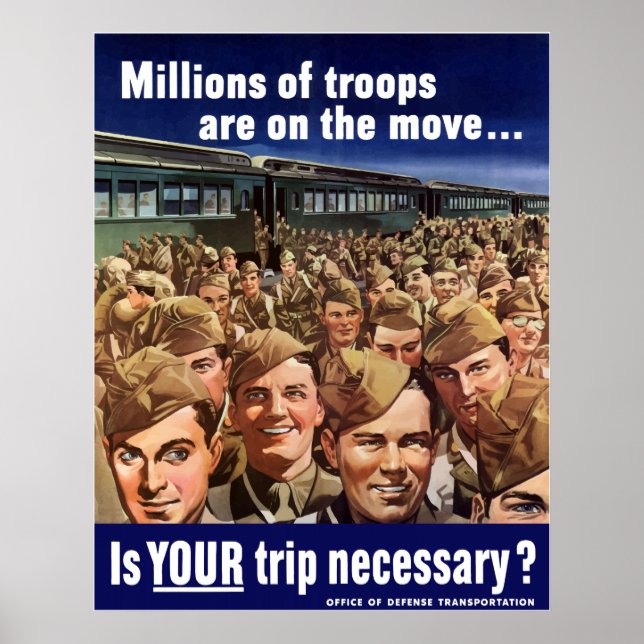 WW2 -- Is Your Trip Necessary? Poster (Front)