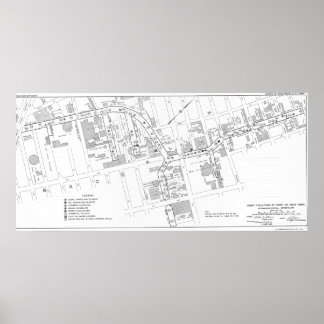 WW2 Map of Gowanus on Poster Paper (Matte)