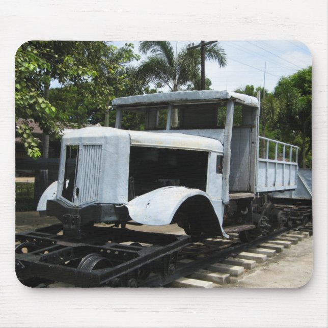 WW2 Military Train at the River Kwai Bridge Mouse Pad (Front)