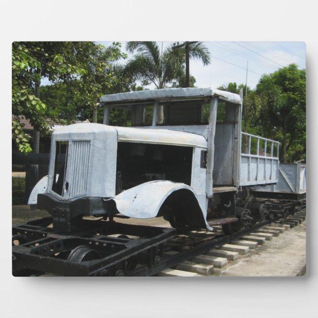 WW2 Military Train at the River Kwai Bridge Plaque (Front)