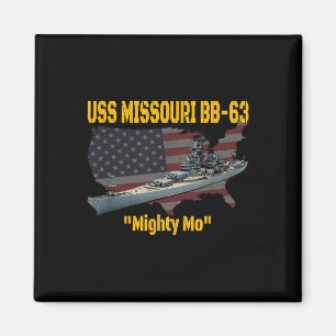 Ww2 Ship & Korean War Uss Missouri Battleship Magnet