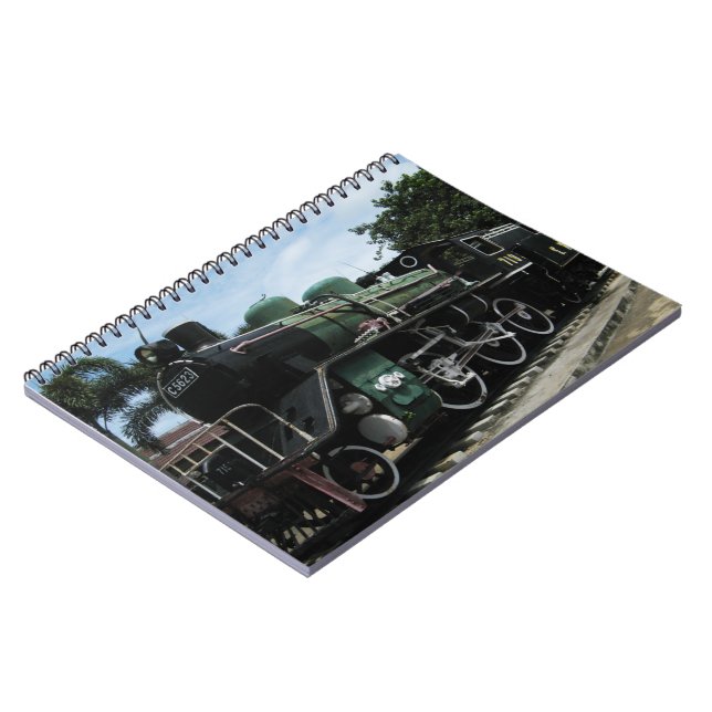WW2 Steam Train at the River Kwai Bridge Notebook (Left Side)