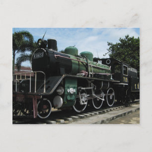 WW2 Steam Train at the River Kwai Bridge Postcard