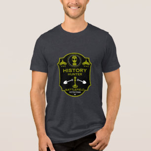 WW2 Trench Battlefield Metal Detectorist Tri-Blend Shirt