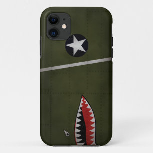 WW2 United States Army Fighter Camouflage (Shark M iPhone 11 Case