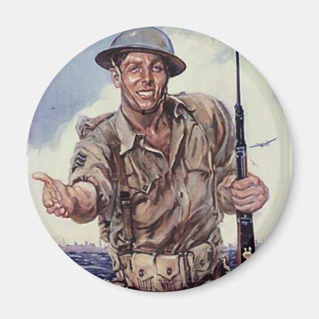 WW2 USMC 1 MAGNET (Front)