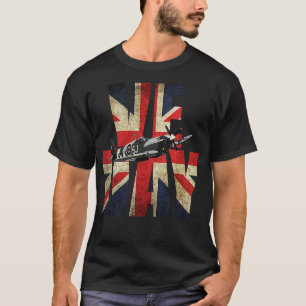 WW2 VE Day 75th SPITFIRE PLANE UNION JACK Victory T-Shirt