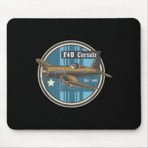 Ww2 Warplane F4u Corsair The Ww2 Aircraft Carrier  Mouse Pad