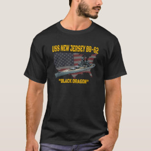 WW2 Warship Vietnam War USS New Jersey BB 62 Battl T-Shirt