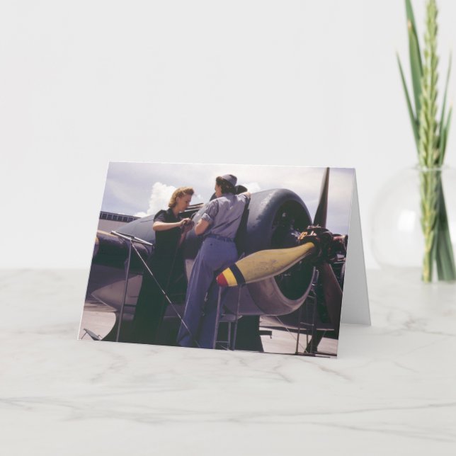 WW2 Women Aviation Mechanics Card (Front)