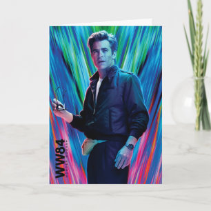 WW84 Blue-Green Steve Trevor Kaleidoscope Card