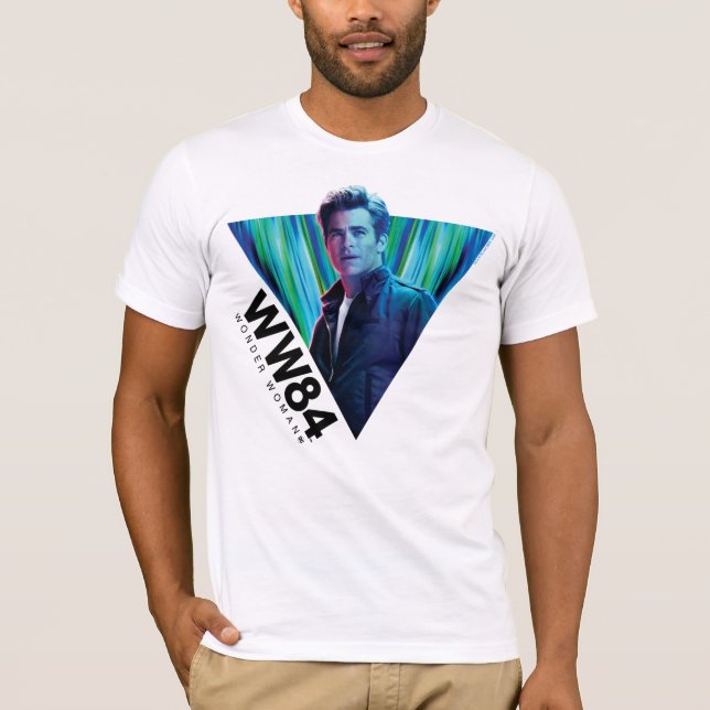 WW84 | Blue-Green Steve Trevor Kaleidoscope T-Shirt (Front)