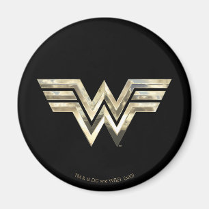 WW84 Golden Wonder Woman Logo Magnet