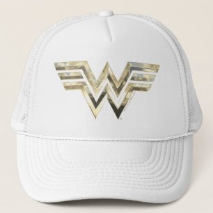 WW84   Golden Wonder Woman Logo Trucker Hat