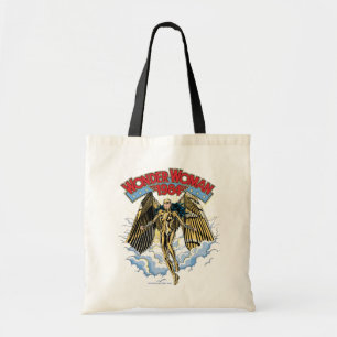WW84 Retro Comic Gold Armor Wonder Woman Tote Bag