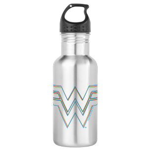 WW84 RGB Split Wonder Woman Logo 532 Ml Water Bottle