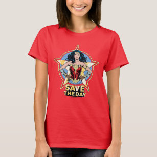 WW84   Save The Day Wonder Woman Retro Comic Art T-Shirt