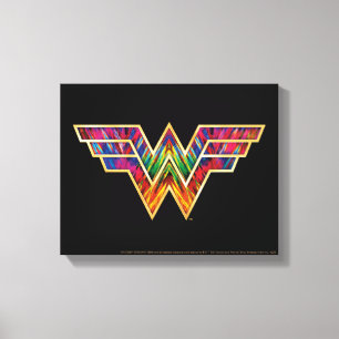 WW84 Wonder Woman Kaleidoscope Logo Canvas Print