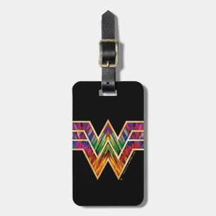 WW84   Wonder Woman Kaleidoscope Logo Luggage Tag