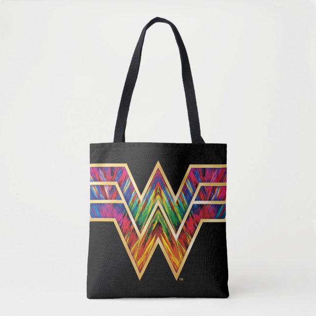 WW84 | Wonder Woman Kaleidoscope Logo Tote Bag (Front)