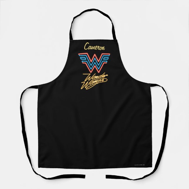 WW84 | Wonder Woman Neon Light Logo Apron (Front)