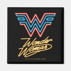 WW84 Wonder Woman Neon Light Logo Magnet