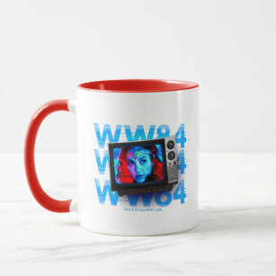 WW84   Wonder Woman Retro Static TV Set Mug