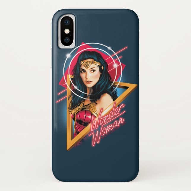 WW84 | Wonder Woman Retrowave Character Badge Case-Mate iPhone Case (Back)