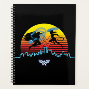 WW84 Wonder Woman & The Cheetah Retrowave Sunset Planner