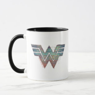 WW84   Wonder Woman TV Static Logo Mug